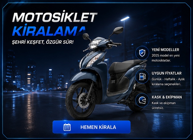 Honda Dio motosiklet kiralama